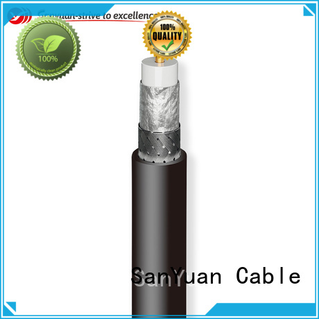 SanYuan cost-effective 50 ohm coaxial cable directly sale for TV transmitters