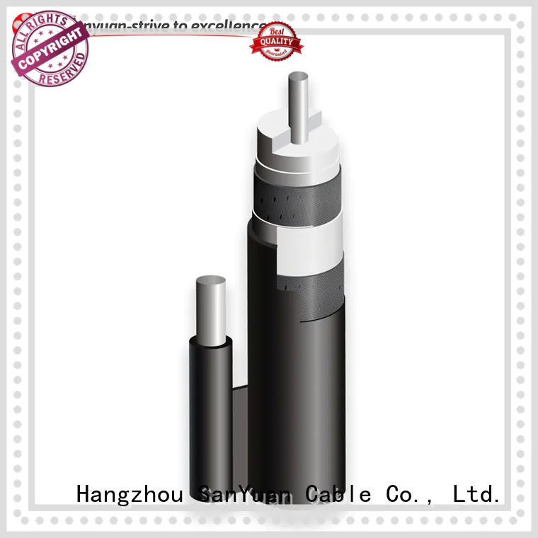 SanYuan 75 ohm coaxial cable factory for digital video