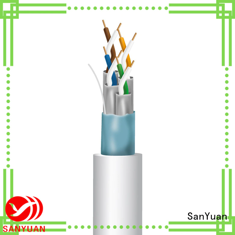 SanYuan high speed cat 7 lan cable manufacturer for railway