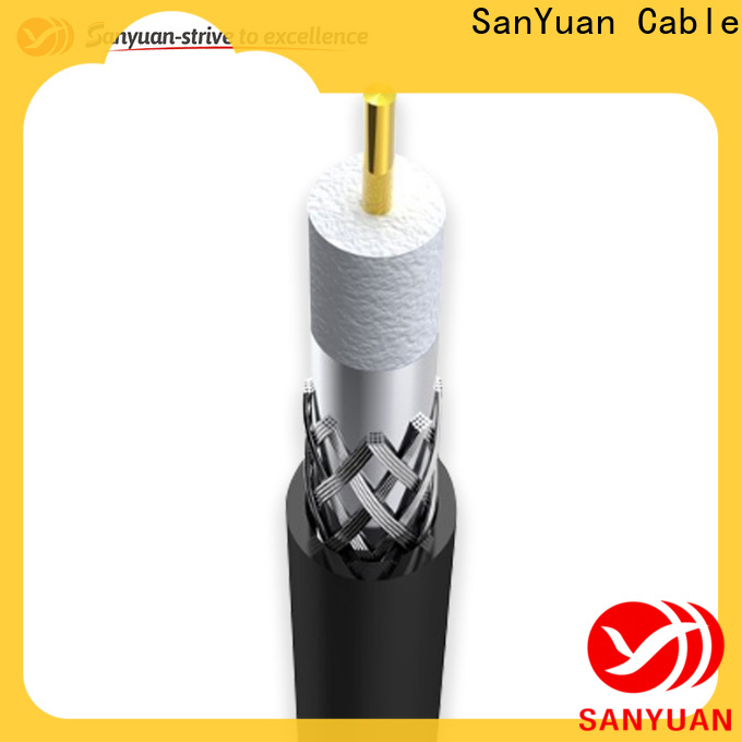 SanYuan long lasting 75 ohm coaxial cable factory for HDTV antennas