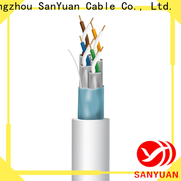 SanYuan high speed cat 7 lan cable manufacturer for railway