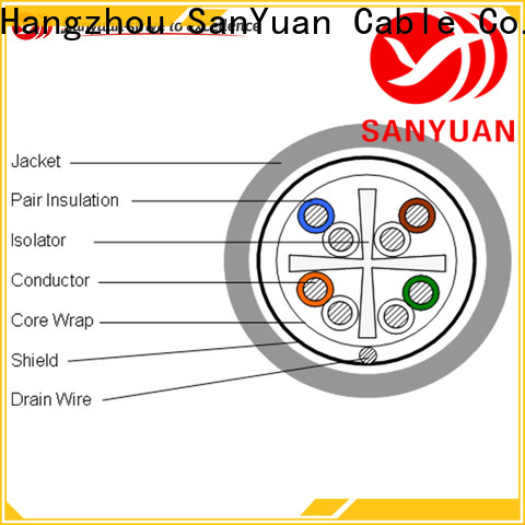 SanYuan hot selling category 6 lan cable supplier for data communication