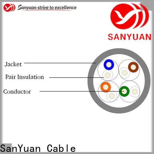 SanYuan high quality cat 5e lan cable directly sale for internet