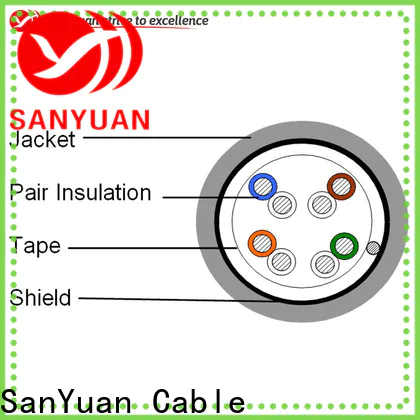 SanYuan new cat 5e lan cable factory direct supply for internet