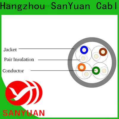 SanYuan long lasting cat 5e lan cable supplier for telephony