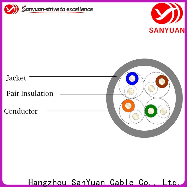 SanYuan high quality category 5e lan cable supplier for video