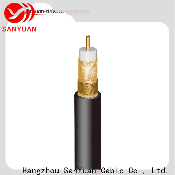 SanYuan easy to expand 75 ohm coaxial cable factory for data signals