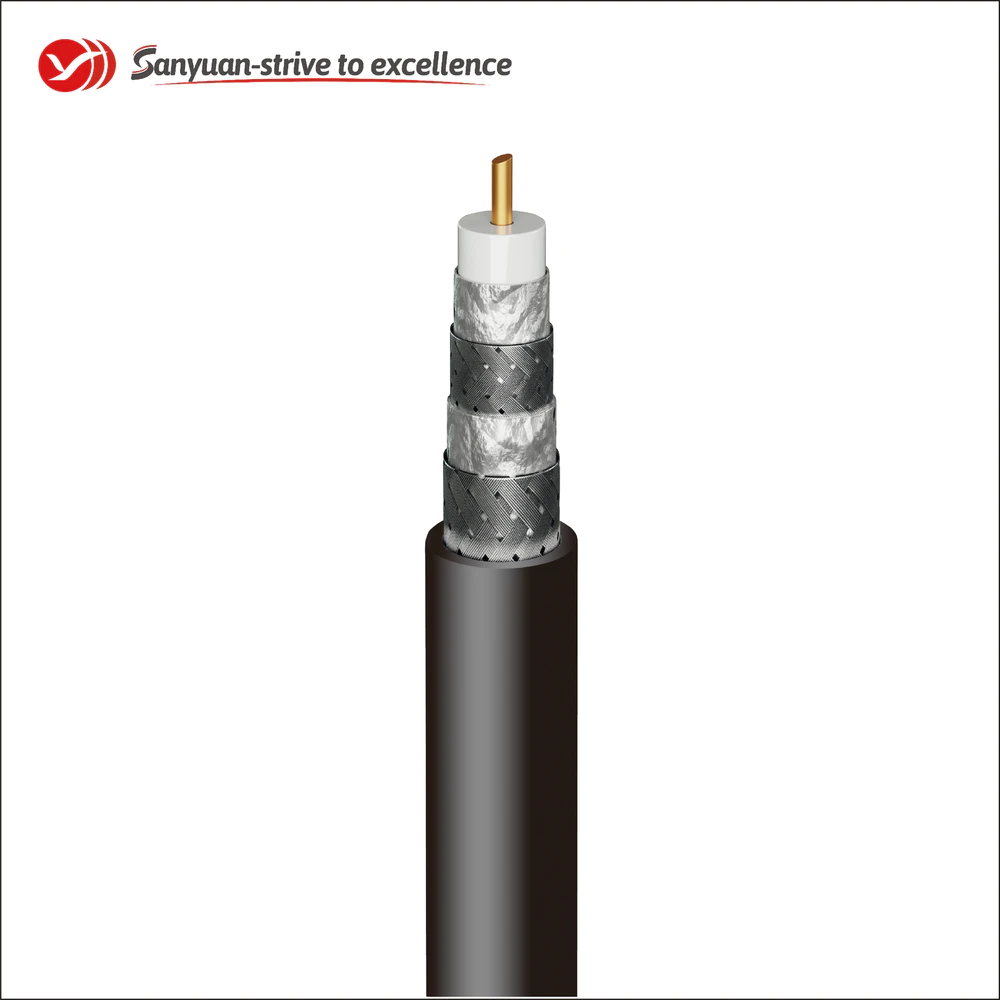 RG11 Cable 75 Ohm Coaxial Drop Cable For CCTV SYRG11SSVV