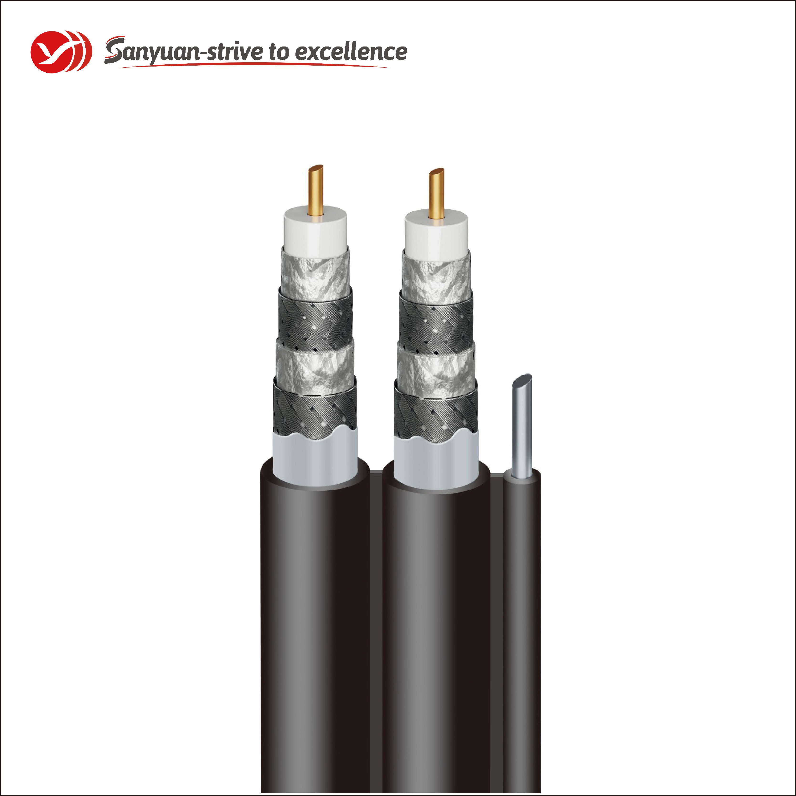 SanYuan easy to expand cable coaxial 75 ohm company for digital audio-2
