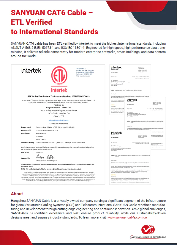 CAT6 ETL Certification